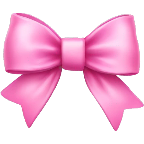 Sweet pink bow emoji