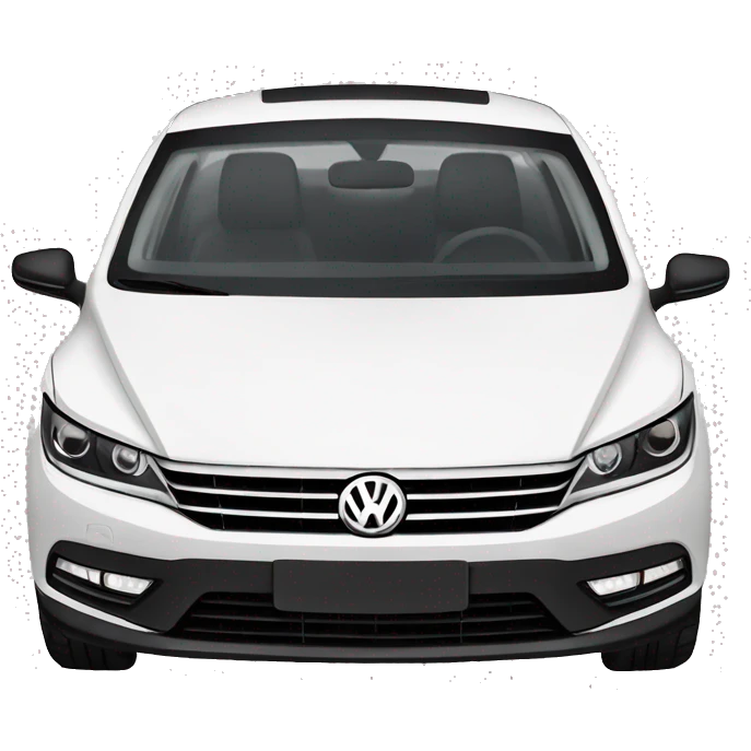 volkswagen cc white and black emoji