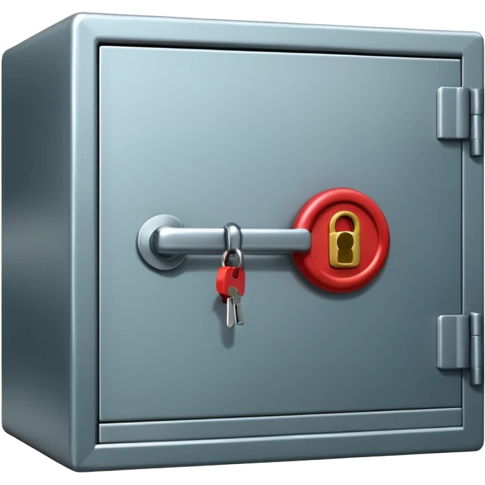 safe deposit box in a bank emoji