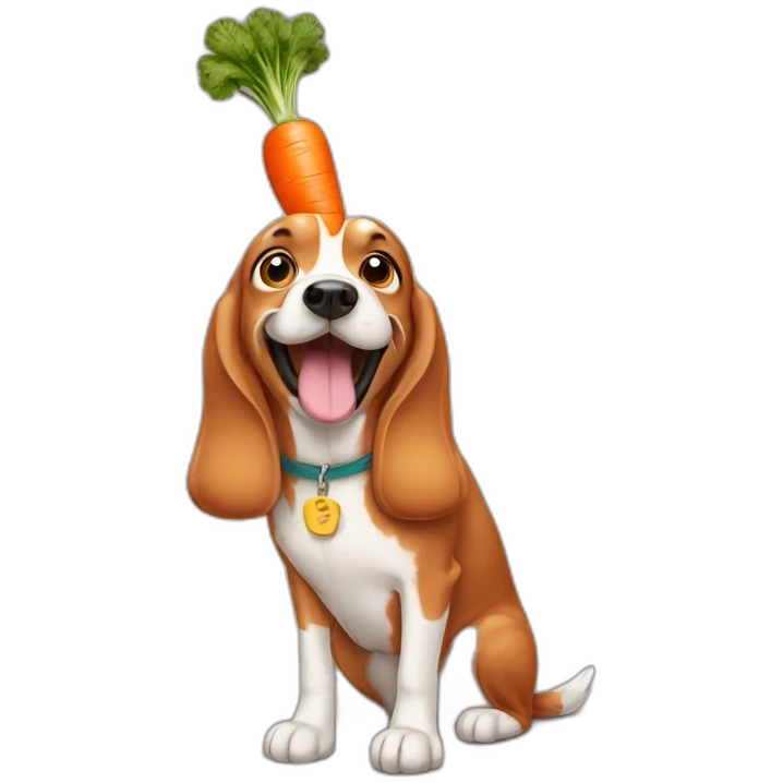 dog-carrot emoji