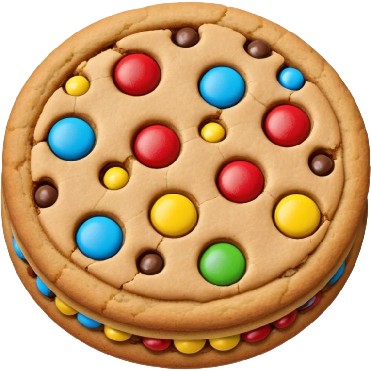 m&m cookie emoji