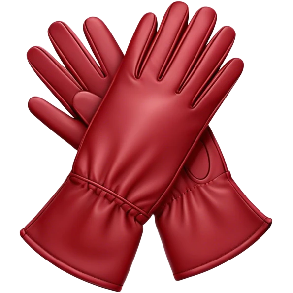 Dark red gloves emoji