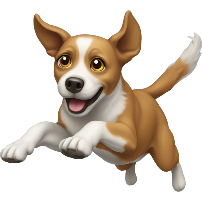 Flying dog emoji