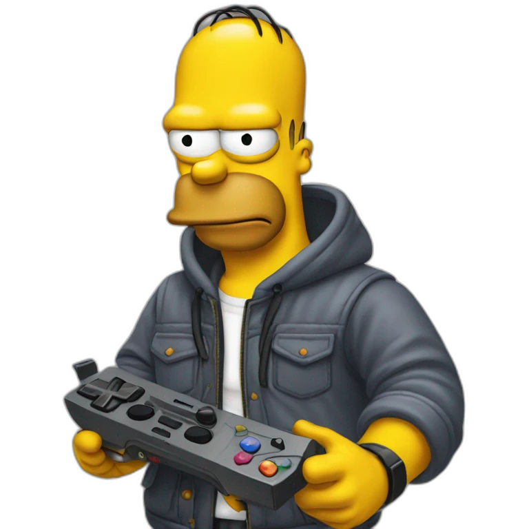 gamer simpson emoji