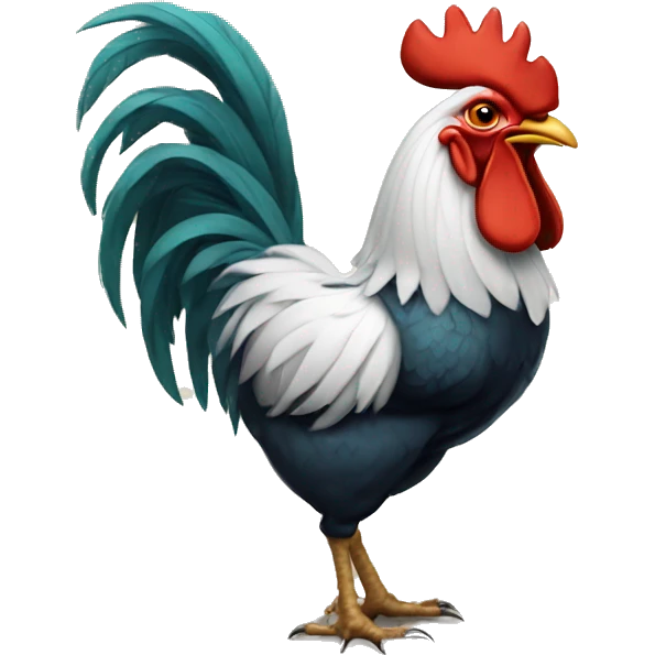 Rooster smoking  emoji