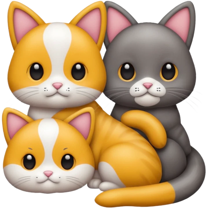 Gatinhos com laço  emoji
