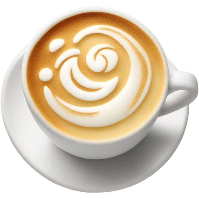 Pretty latte emoji
