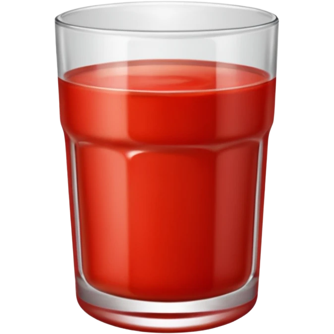 tomato puree in a glass glass transparent emoji