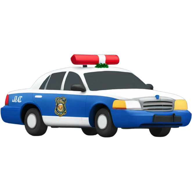 Christmas police car emoji