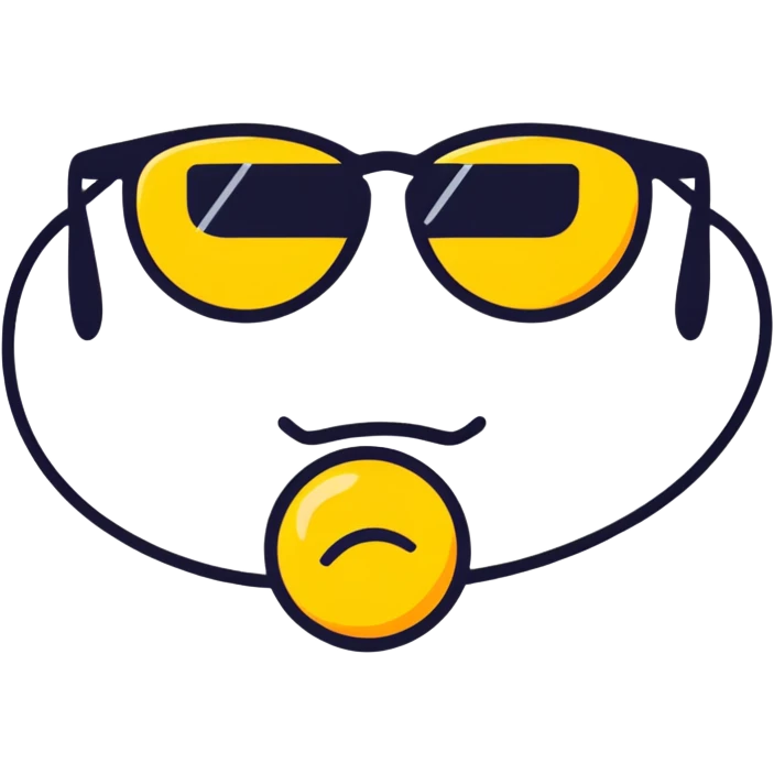 Tired emoji wearing sunglasses  emoji