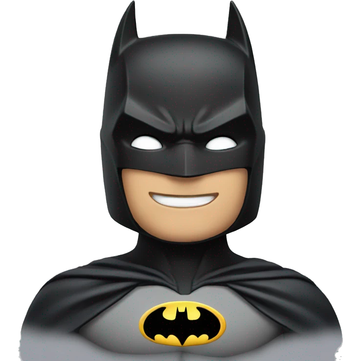 Blushing batman  emoji