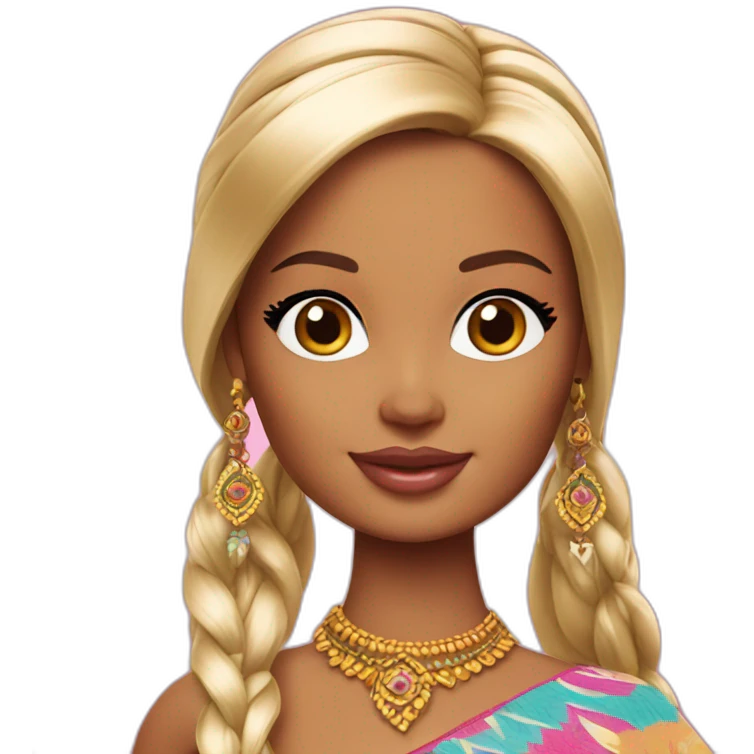 Barbie-indienne emoji