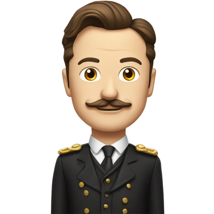 elon musk with a moustache emoji