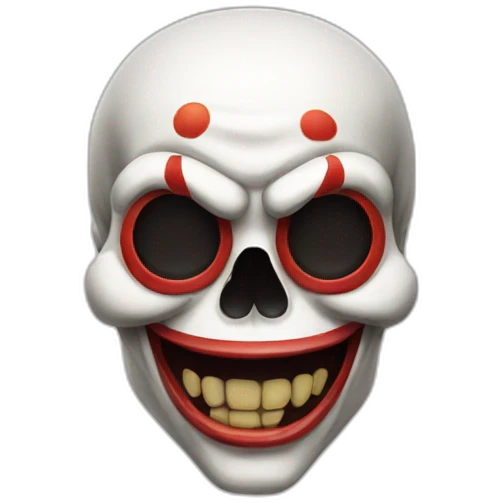 skull thumb up emoji clown emoji