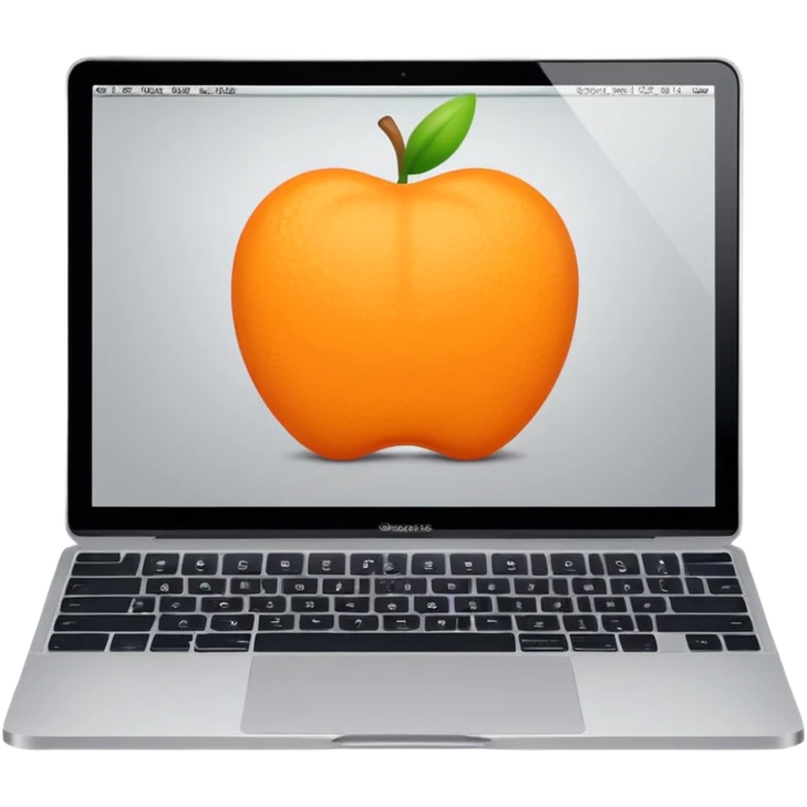 orange macbook emoji