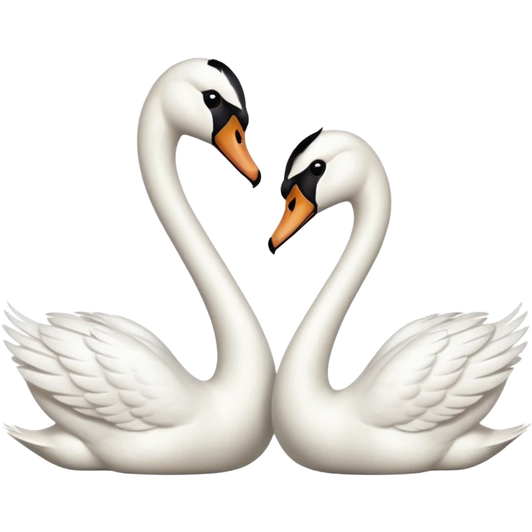 Couple swan emoji emoji