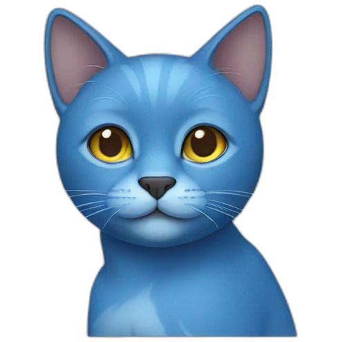 blue cat emoji