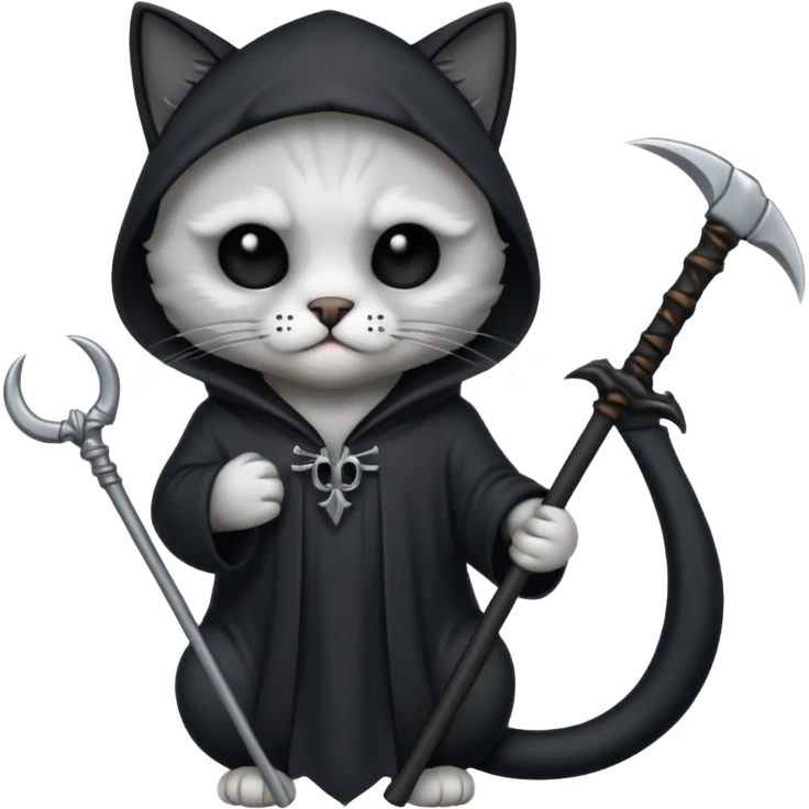 Grim reaper cat emoji