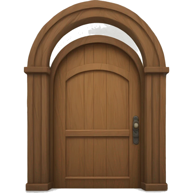 Wood arch door emoji