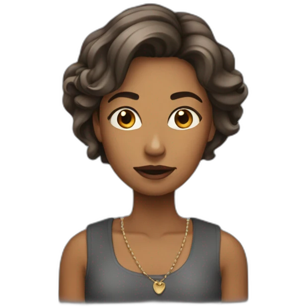 Femme que fait un dabe emoji