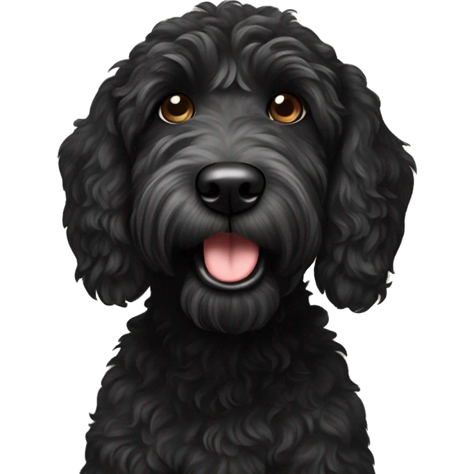 black labradoodle  emoji