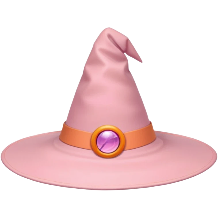 pastel pink orange witch hat aesthetic emoji