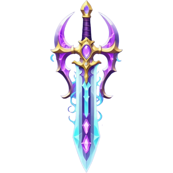magical greatsword with a Eldritch purple powers in it emoji