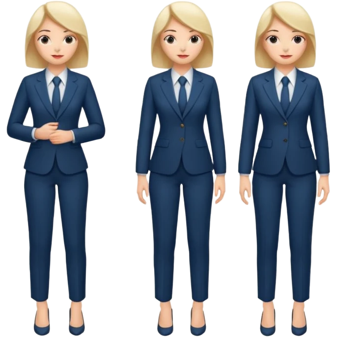 LAdy Boss, different pose, full body emoji