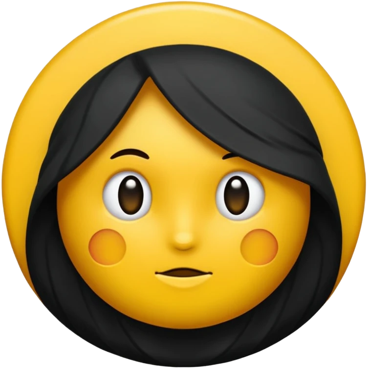 Un rond jaune foncé avec une étoiles noire au milieu emoji