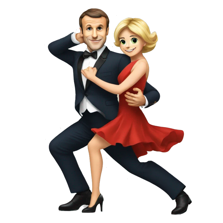 Emmanuel macron qui danse le tango emoji