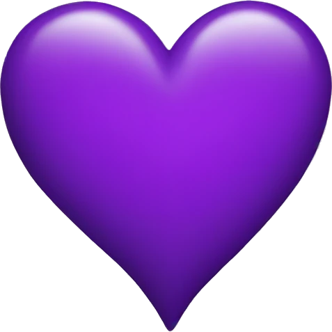 purple heart emoji