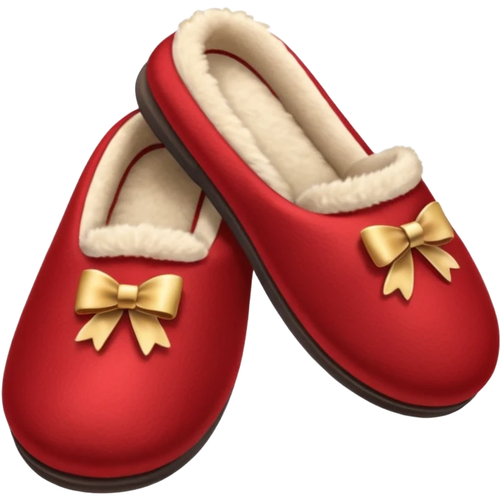 red slippers with fur emoji