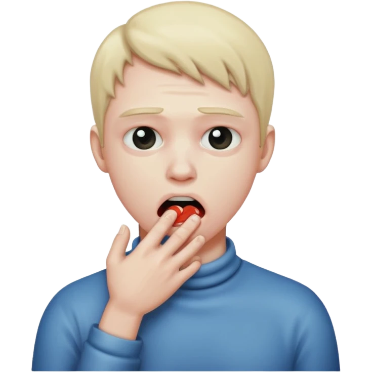 a person strangling themselves  emoji