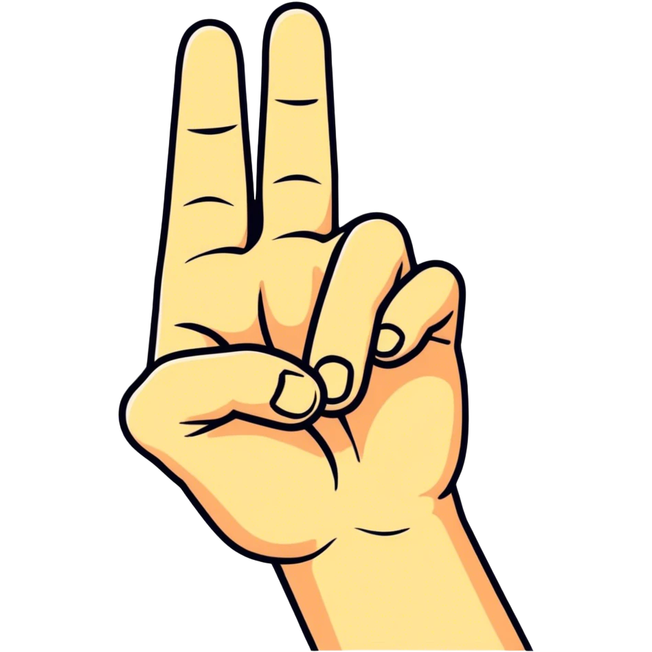  Middle finger emoji