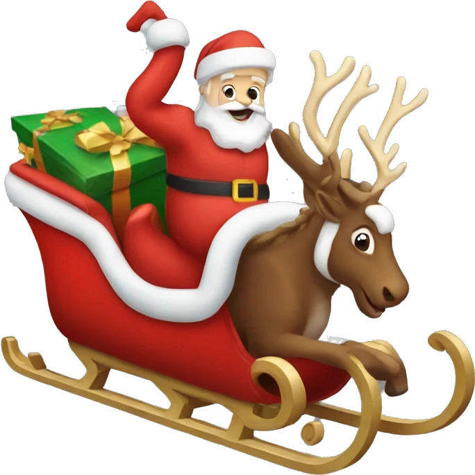 Santa’s sleigh emoji