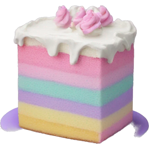 Magic pastel cake emoji