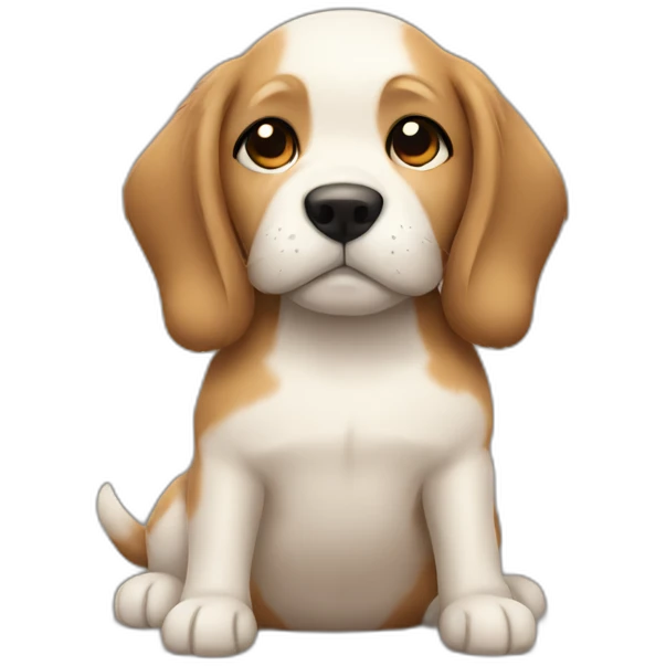 Cuddling dog  emoji