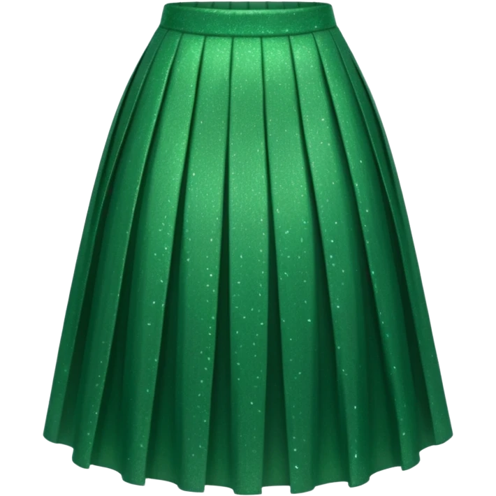 green sparkly skirt emoji