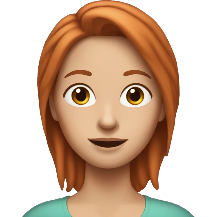 White mom with auburn hair running errands in car emoji