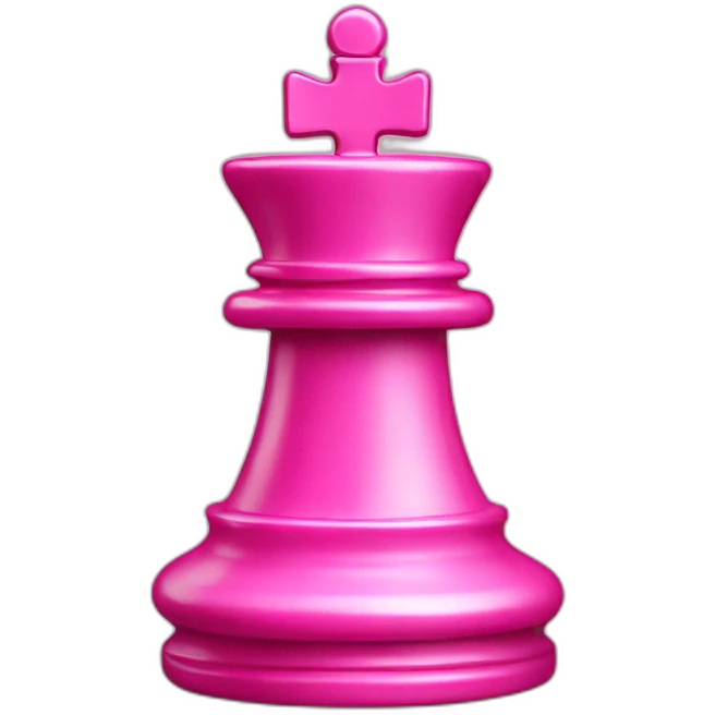 Pink chess piece emoji