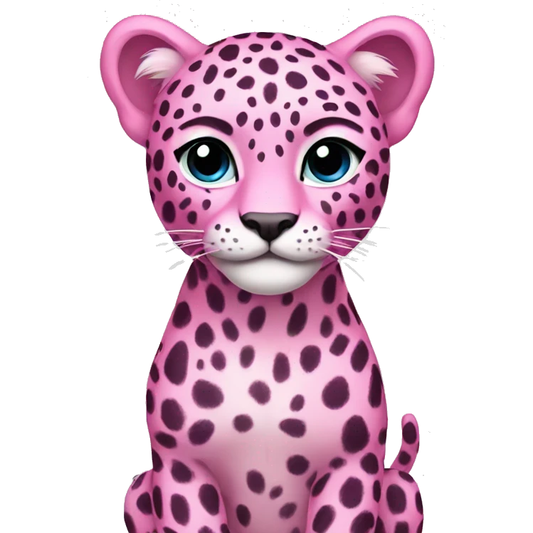 pink leopard emoji