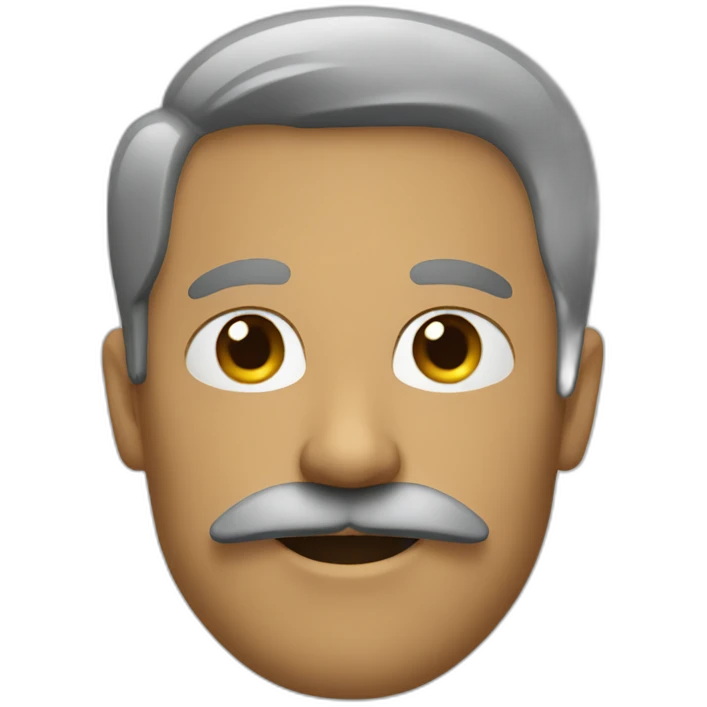 Homme avec une moustache emoji