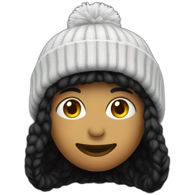 Black beanie hat emoji