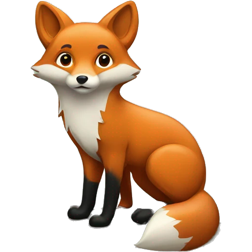 fox in forest emoji