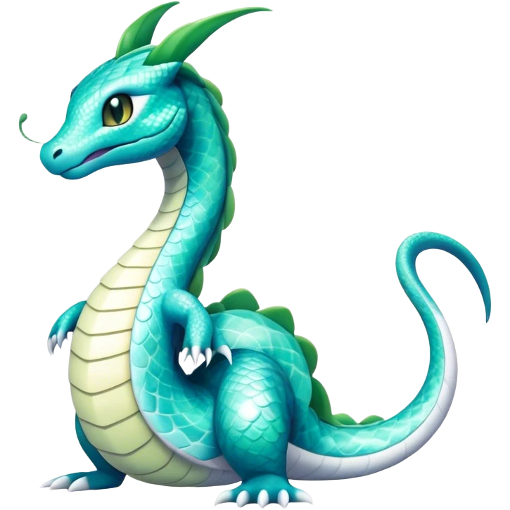 Seviper-Dragonair-Dratini-hybrid, full body, 4 legs emoji