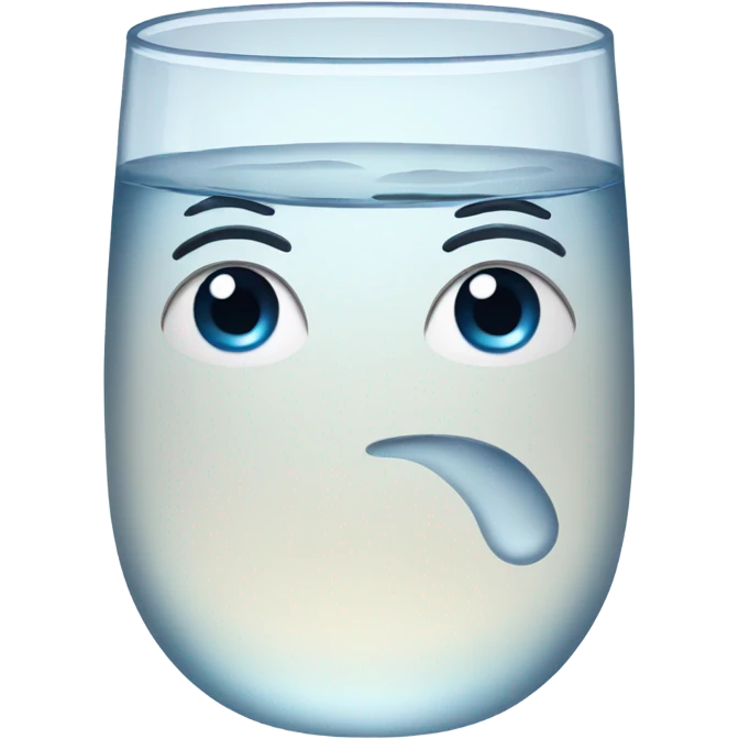 Glass of water emoji