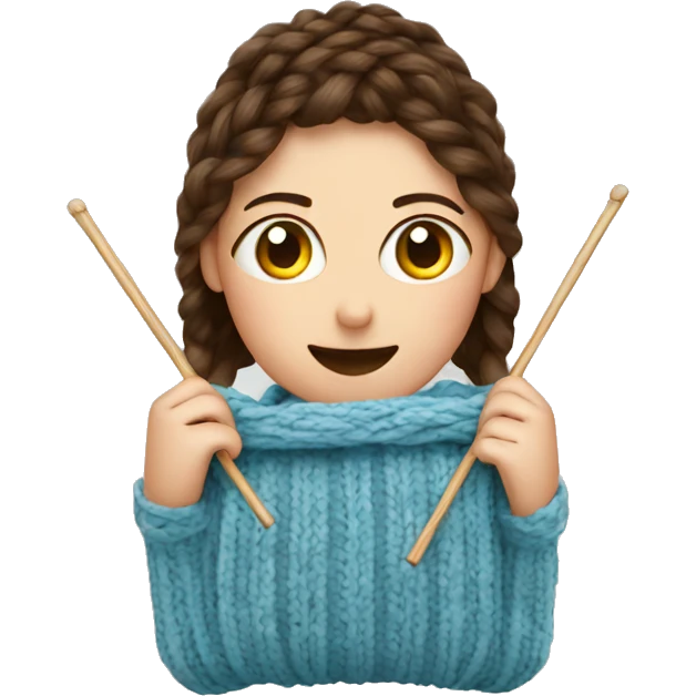 Knitting emoji