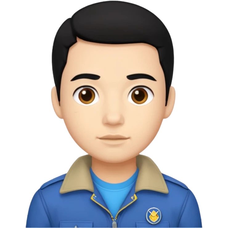 Jay from Kubz Scouts with black hair emoji