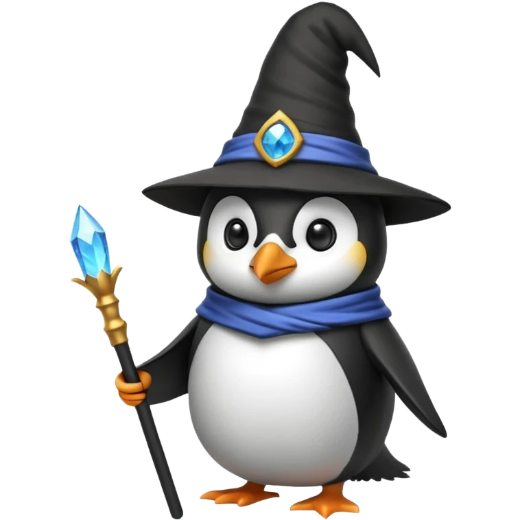 Penguin Wizard emoji