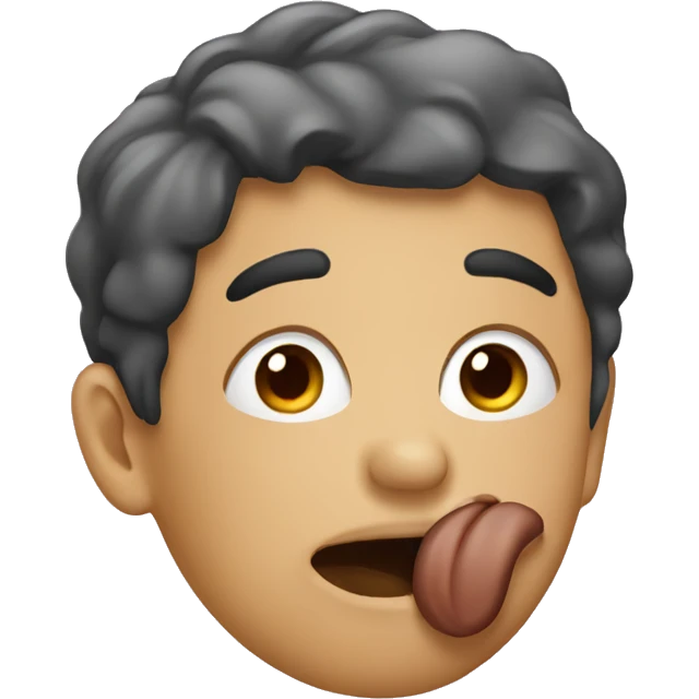 person tapping their lips emoji